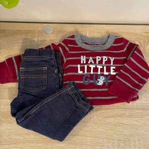 2 Piece Striped Koala Outfit Set - Carters - 12 months